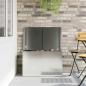 Preview: Außenlagerbox Silber 80 x 50.5 x 50 cm Verzinkter Stahl