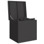Preview: Außenlagerbox Schwarz 55 x 50.5 x 50 cm Kaltgewalzter Stahl