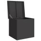 Preview: Außenlagerbox Schwarz 55 x 50.5 x 50 cm Kaltgewalzter Stahl