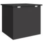 Preview: Außenlagerbox Schwarz 55 x 50.5 x 50 cm Kaltgewalzter Stahl