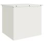 Preview: Außenlagerbox Weiß 55 x 50.5 x 50 cm Kaltgewalzter Stahl