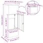 Preview: Paketdrop-Box Schwarz 44,5 x 29 x 110,5 cm Stahl