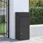 Preview: Paketdrop-Box Schwarz 41 x 38 x 103 cm Stahl