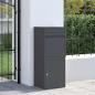 Preview: ARDEBO.de - Paketdrop-Box Anthrazit 41 x 38 x 103 cm Stahl
