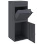 Preview: Paketdrop-Box Anthrazit 41 x 38 x 103 cm Stahl