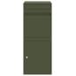 Preview: ARDEBO.de - Paketdrop-Box Olivgrün 41 x 38 x 103 cm Stahl