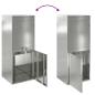 Preview: Paketdrop-Box Schwarz 41 x 38 x 103 cm Verzinkter Stahl