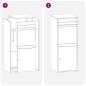 Preview: Paketdrop-Box Schwarz 41 x 38 x 103 cm Verzinkter Stahl