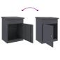 Preview: Paketdrop-Box Anthrazit 44 x 35 x 59 cm Stahl