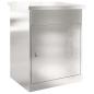 Preview: Paketdrop-Box Schwarz 44 x 35 x 59 cm Edelstahl