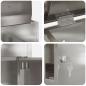 Preview: Paketdrop-Box Schwarz 44 x 35 x 59 cm Edelstahl