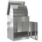 Preview: Paketdrop-Box Schwarz 44 x 35 x 59 cm Verzinkter Stahl