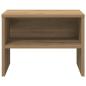 Preview: Nachttisch Eiche handwerklich 40 x 30 x 30 cm Holzwerkstoff