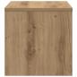 Preview: Nachttisch Eiche handwerklich 40 x 30 x 30 cm Holzwerkstoff