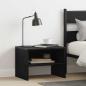Preview: Nachttisch 2 pcs Schwarze Eiche 40 x 30 x 30 cm Holzwerkstoff