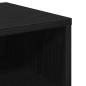 Preview: Nachttisch 2 pcs Schwarze Eiche 40 x 30 x 30 cm Holzwerkstoff