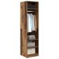 Preview: Kleiderschrank mit Regal Altholz 50 x 50 x 200 cm Holzwerkstoff