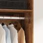 Preview: Kleiderschrank mit Regal Altholz 50 x 50 x 200 cm Holzwerkstoff