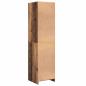 Preview: Kleiderschrank mit Regal Altholz 50 x 50 x 200 cm Holzwerkstoff