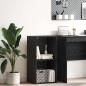 Preview: ARDEBO.de - Bücherregal Schwarze Eiche 40 x 30 x 77 cm Holzwerkstoff