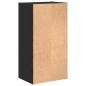 Preview: Bücherregal Schwarze Eiche 40 x 30 x 77 cm Holzwerkstoff