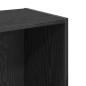 Preview: Bücherregal Schwarze Eiche 40 x 30 x 77 cm Holzwerkstoff