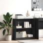 Preview: ARDEBO.de - Bücherregal Schwarze Eiche 80 x 24 x 109 cm Spanplatte