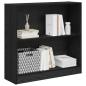 Preview: Bücherregal Schwarze Eiche 80 x 24 x 109 cm Spanplatte