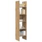 Preview: Bücherregal Eiche handwerklich 40 x 35 x 180 cm Holzwerkstoff