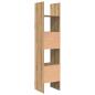 Preview: Bücherregal Eiche handwerklich 40 x 35 x 180 cm Holzwerkstoff