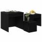 Preview: Kaffee-Tische 3 pcs Schwarze Eiche 45 x 45 x 45 cm