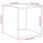 Preview: Wandschrank Altholz 37 x 37 x 37 cm Holzwerkstoff