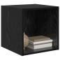 Preview: Wandschrank Schwarze Eiche 37 x 37 x 37 cm Holzwerkstoff