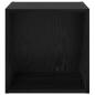 Preview: Wandschrank Schwarze Eiche 37 x 37 x 37 cm Holzwerkstoff