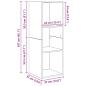 Preview: TV-Schrankset 37 x 37 x 107 cm Altholz Holzwerkstoff
