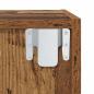 Preview: TV-Schränk mit Regal Wandmontiert mit Speicher Altholz 37 x 37 x 107 cm Holzwerkstoff
