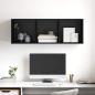 Preview: TV-Schrankset 37 x 37 x 107 cm Schwarz Eichen-Optik