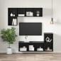 Preview: TV-Schrankset 37 x 37 x 107 cm Schwarz Eichen-Optik