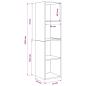 Preview: TV-Schrankset 37 x 37 x 142,5 cm Schwarz Eichen-Optik