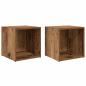 Preview: TV-Schränk 2 pcs Braun 37 x 35 x 37 cm Holzwerkstoff