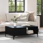 Preview: Couchtisch Schwarze Eiche 90 x 60 x 35 cm Holzwerkstoff