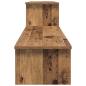 Preview: TV-Schränk mit Regal mit Speicher Altholz 180 x 30 x 43 cm Holzwerkstoff