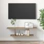 Preview: TV-Schränk mit Regal mit Speicher Braun 103 x 30 x 26,5 cm Holzwerkstoff