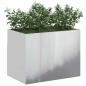 Preview: Gartenblumentopf Silber 50 x 32 x 40 cm Verzinkter Stahl