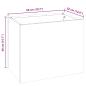 Preview: Gartenblumentopf Braun 50 x 32 x 40 cm Wetterfestes Stahl