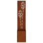 Preview: Blumentopf mit dekorativem Paneel Rostig 32 x 140 cm