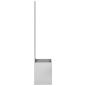 Preview: Blumentopf mit dekorativem Paneel Silber 32 x 140 cm Edelstahl
