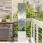 Preview: ARDEBO.de - Blumentopf mit dekorativem Paneel Silber 32 x 140 cm