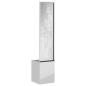 Preview: Blumentopf mit dekorativem Paneel Silber 32 x 140 cm