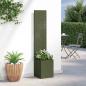 Preview: Blumentopf mit dekorativem Paneel Olivgrün 32 x 140 cm